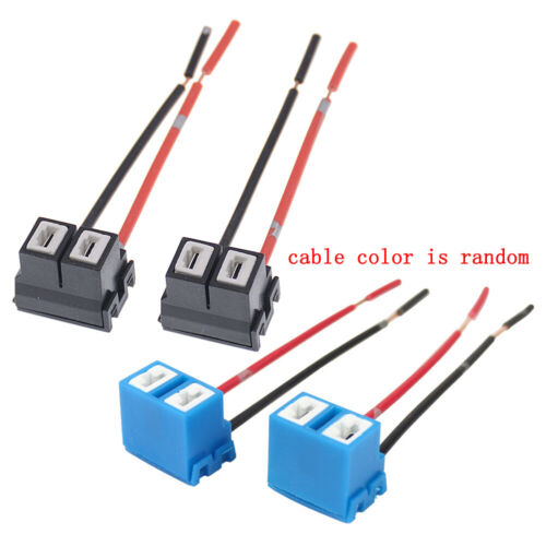 2 piezas enchufes de bombilla de automóvil hembra H7 conectores cable de cobre enchufe de doble orificio adaptador - Imagen 1 de 11