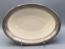 Saint Moritz Ivory fine china by Pickard, Oval Vegetable Bowl 9.5"