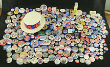 350 Political Pin Back Buttons - Ranging Over 40 Years Must See