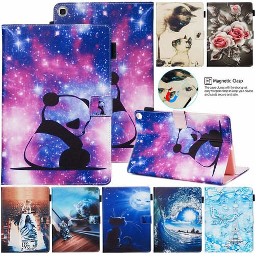For Samsung Galaxy Tab A T290 T510 T590 Tablet Pattern Leather Stand Cover Case - Picture 2 of 213