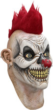 Máscara de lujo de látex adulto payaso asesino punky de Halloween producciones macabras