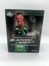 DC DIRECT HEROES OF DC UNIVERSE BLACKEST NIGHT GREEN LANTERN SINESTRO BUST MIB!