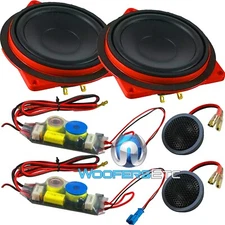 ESB AUDIO BMW FRONT 100 4" COMPONENT SPEAKERS TWEETERS CROSSOVERS BMW 5 SERIES