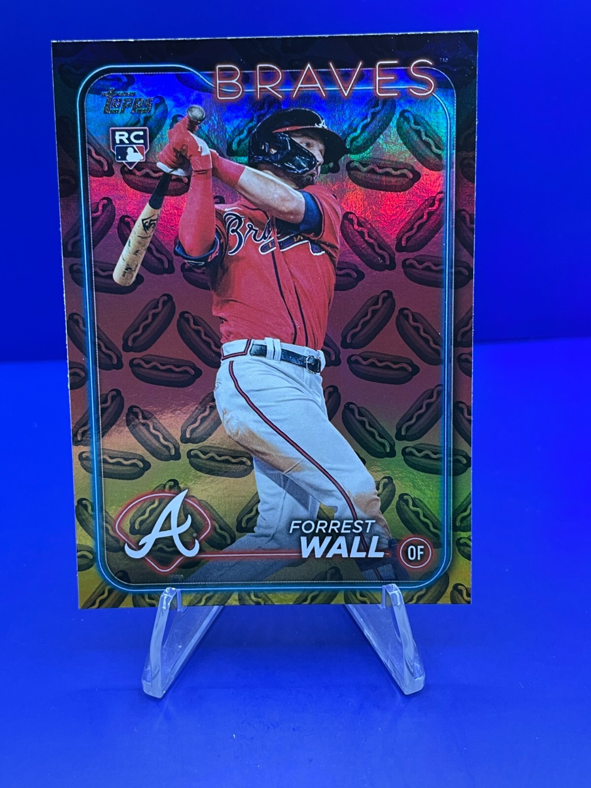2024 Topps Baseball Series 2 #391 Forrest Wall Hot Dog Parallel - Nice!