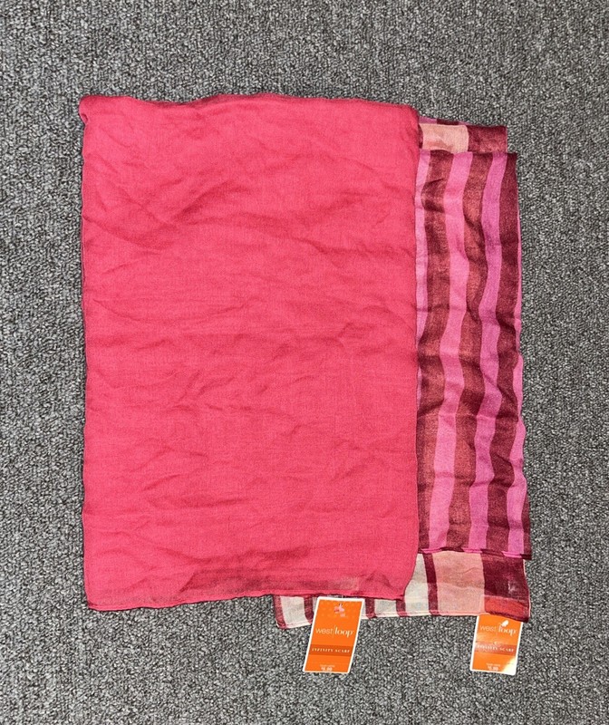 Lot Of 2 West Loop Women’s Infinity Scarves Scarf - PINKS - OSFA - NWT