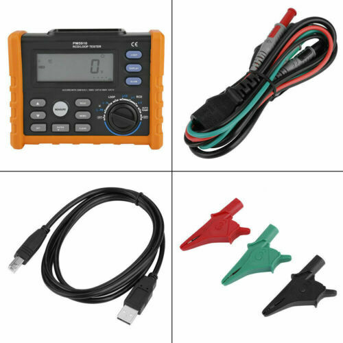 ASHATA RCD-tester MS5910 lekschakelaartester, digitale weerstandsmeter