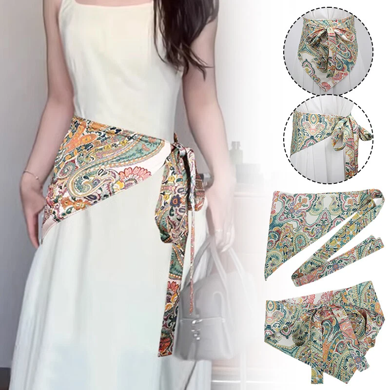 Estilo Étnico Retro Cintura Sello Hanfu Cintura Ancha Cinturón Vestido Accesorios Mujeres Foto 2 de 4