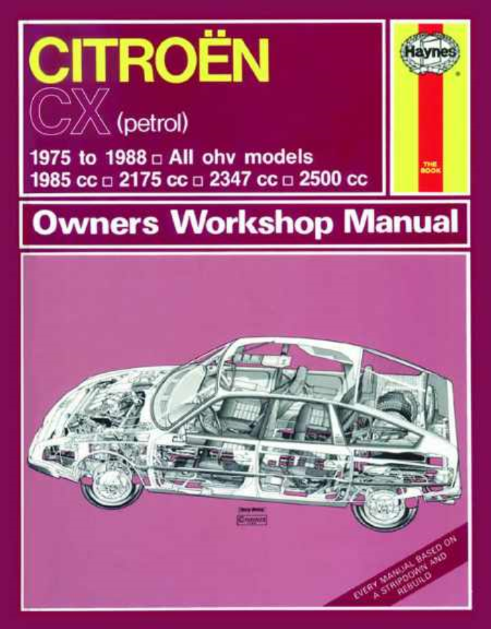 Citroen CX Haynes Workshop Manual 1975-1988 Service Repair Petrol