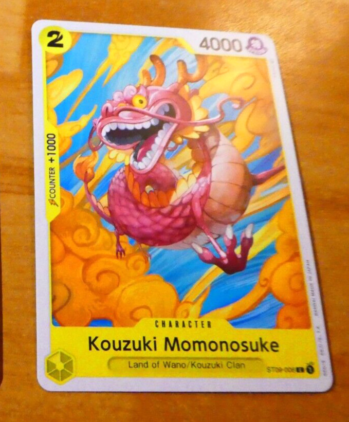ONE PIECE ENGLISH CARD GAME CARD Kouzuki Momonosuke ST09-006 ST EN TCG NM