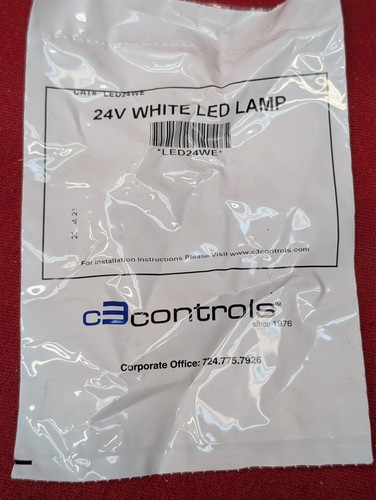 NEW OLD STOCK! C3 CONTROLS 24V White LED LAMP LED24WE - Bild 1 von 3