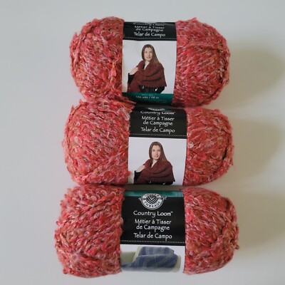 3x Loops & Threads Country Loom Yarn Super Bulky Rodeo 01533