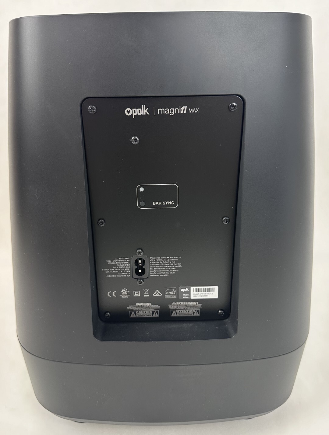 Polk Audio MagniFi Max Home Theater Sound Bar 5.1 Dolby Subwoofer