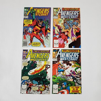 Avengers West Coast 52-55 57 58 81 82 84 85 Vol. 1 1989 Marvel