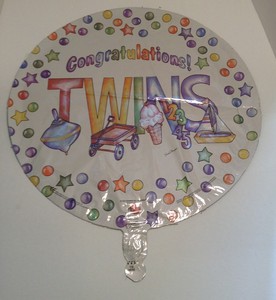 Congratulations Twins Foil Balloon Baby Shower Ebay