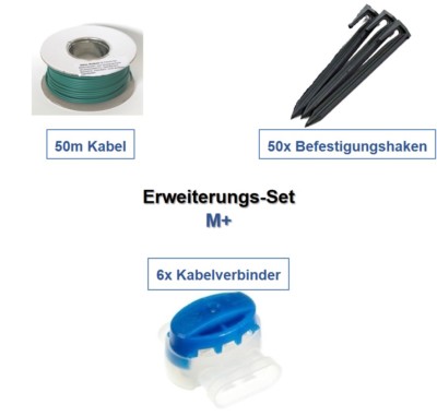 Erweiterungs-Set M+ Yardforce Kabel Haken Verbinder Erweiterung Paket Set Kit