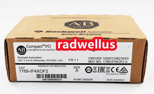 New Allen-Bradley 1769-IF4XOF2 SER A CompactLogix 6 Pt A/I and A/O Module