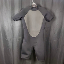 Unbranded Wetsuit Size L Large Black Gray Short Sleeve/Leg Unisex