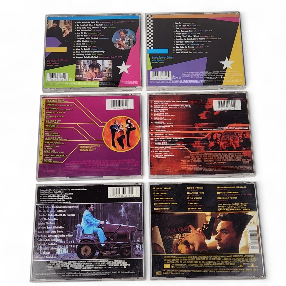 Movie Soundtrack CD Lot of 6 Wedding Singer Charlie's Angels Grosse Point Blank - Image 2 of 4