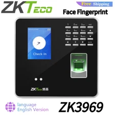 ZKTeco ZK3969 TCP/IP Face Fingerprint Recognition Time Attendance Time Clock