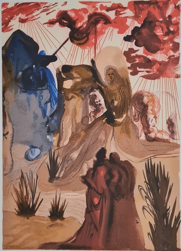SALVADOR DALI * Divine Comedy * 70 x 50 cm * signed lithograph *limited # 77/500 - Picture 2 of 8