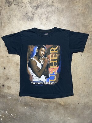 Vintage 2004 the truth tour usher Kanye west concert shirt rap tee
