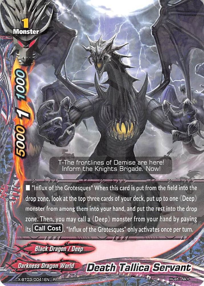 Future Card Buddyfight Death Tallica Servant X-BT03/0041EN R