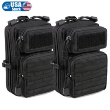 2-Pack MOLLE Pouch Tactical EDC Waist Bag Utility Phone Tool Pack