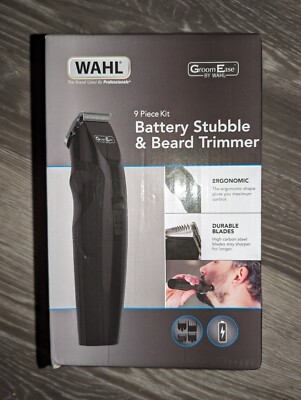 Wahl 5606-917 GroomEase Akku-Trimmer mit Stoppeln und Bart - Brandneu