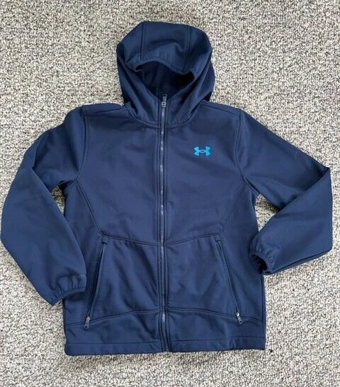 Under Armour Storm Hooded Jacket fleece lined Youth Large EUC