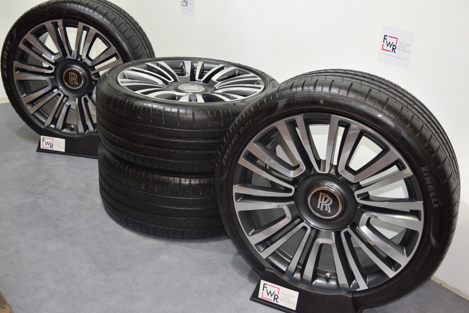 21" ROLLS ROYCE GHOST FACTORY OEM WHEELS AND TIRES RIMS 2021 2022 2023 5X112 21