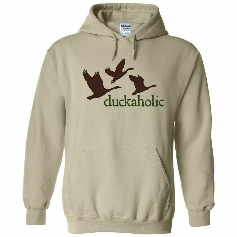 Duckaholic Duck Hunting Hoodie Blind Shotgun Bird Dog Shotgun
