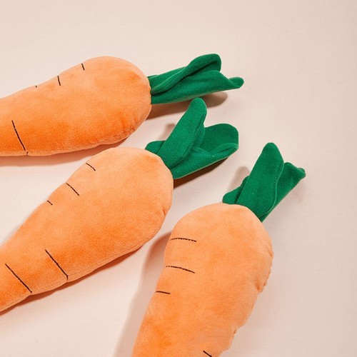 Carrot Dogs Squeaky Toy Bite Resistant Relieve Anxiety Toy. Dog Chew O4N2 C4C5 - Photo 10/12