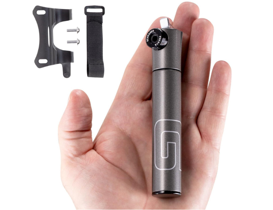 Small Bike tire Pump Schrader & Presta Valve for MTB 80 PSI Telescopic Barrel