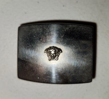 Versace Medusa Buckle Silver Metal Pre-Owned Vintage