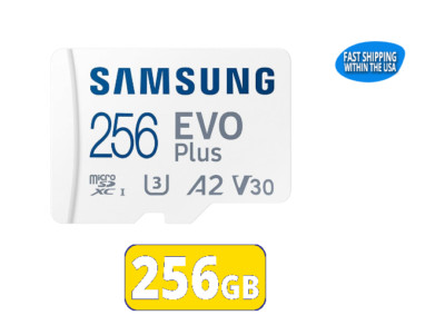 Samsung 256GB EVO Micro SD Memory Card GoPro MAX HERO9 HERO8 HERO7 Black