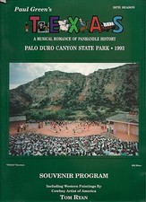 TOM RYAN  1993  42 COLOR PLATES  "TEXAS" PROGRAM  COWBOY ARTISTS of AMERICA NM