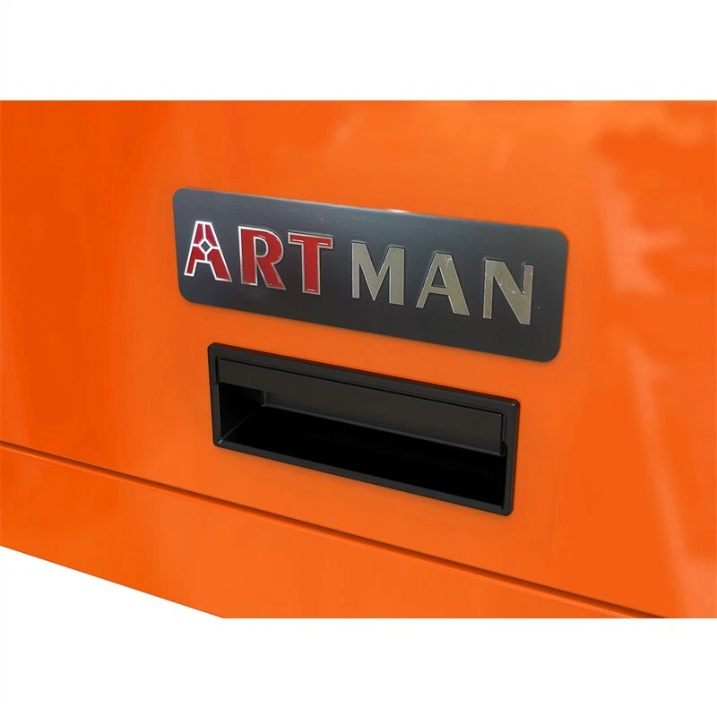 4 Drawers Rolling Tool Box Cart Tool Storage Cabinet Steel Tool Chest w/ Wheels - Image 4 of 4