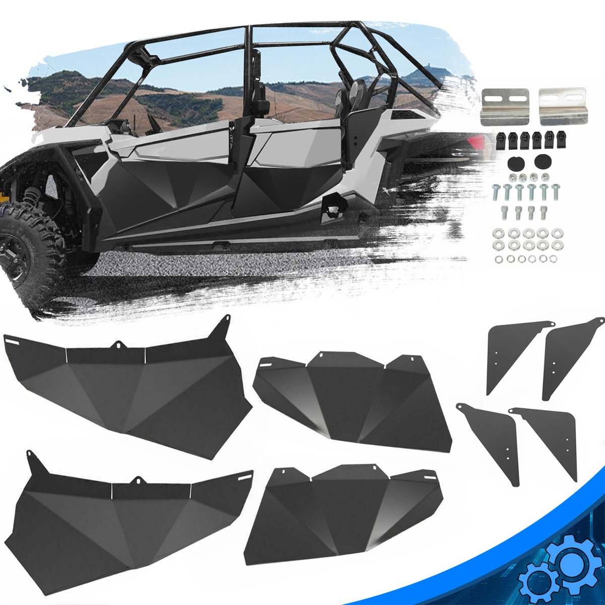 Lower Door Panel Inserts For 2014-19 Polaris RZR 4 900 RZR XP4