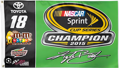 #ad 2015 Champion Cup Sprint Nascar Racing 3x5 FT Flag Wall Decore Banner $15.49