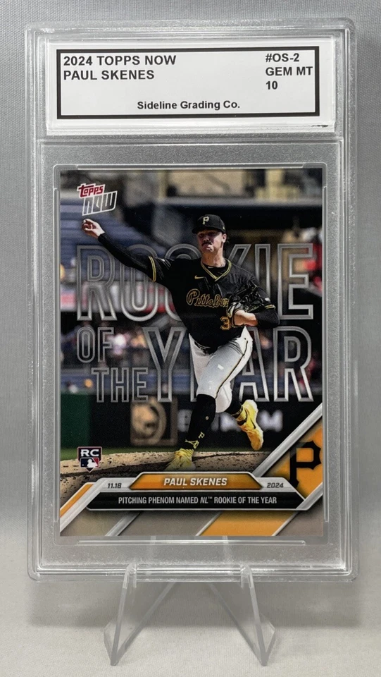 Paul Skenes Rookie Graded Gem Mint 10 2024 Topps Now #OS-2 Rookie of The Year RC - Image 4 of 4