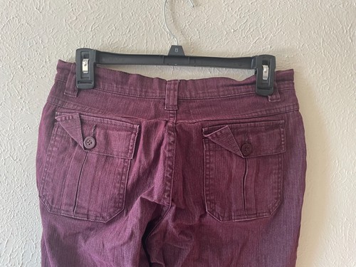 Ellemenno Jeans Women's Size 7 Plum (Maroon) Straight Leg Low Rise Stretch - Picture 10 of 12