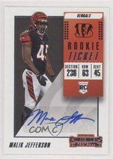2018 Panini Contenders Rookie Ticket Auto Malik Jefferson #224 Auto 4l6