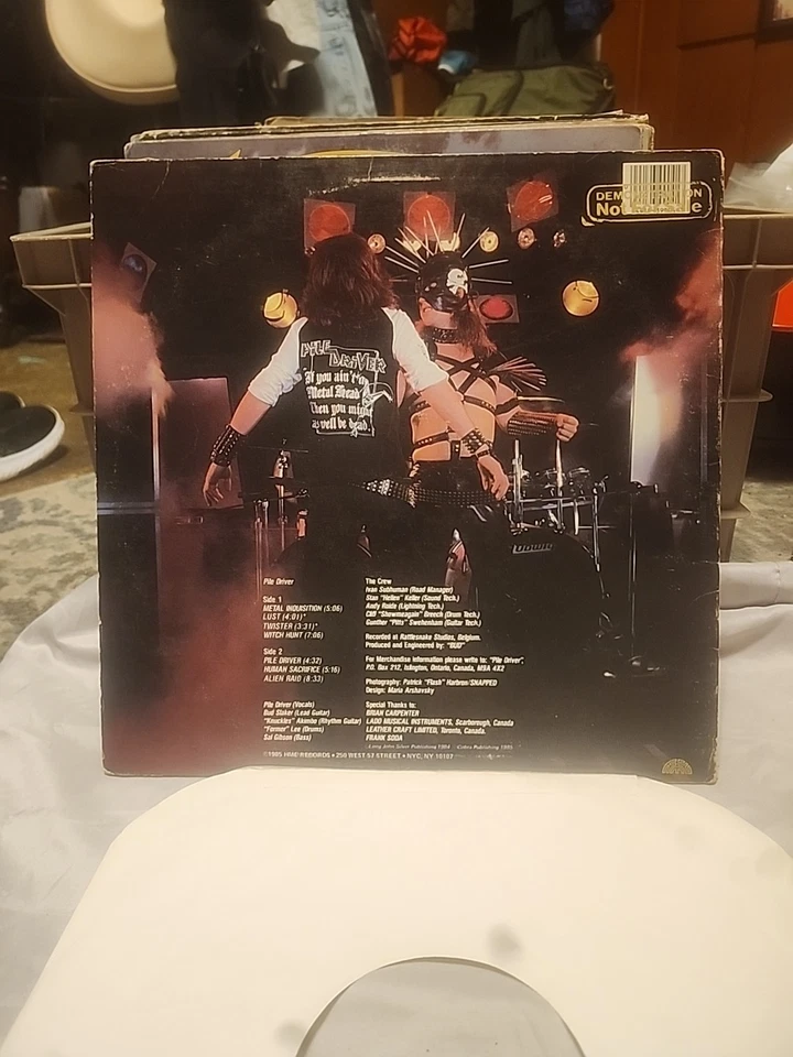 Piledriver Metal Inquisition 1985 GOLD STAMP PROMO Vinyl  Metal Rock FW 39904 Foto 3 de 4