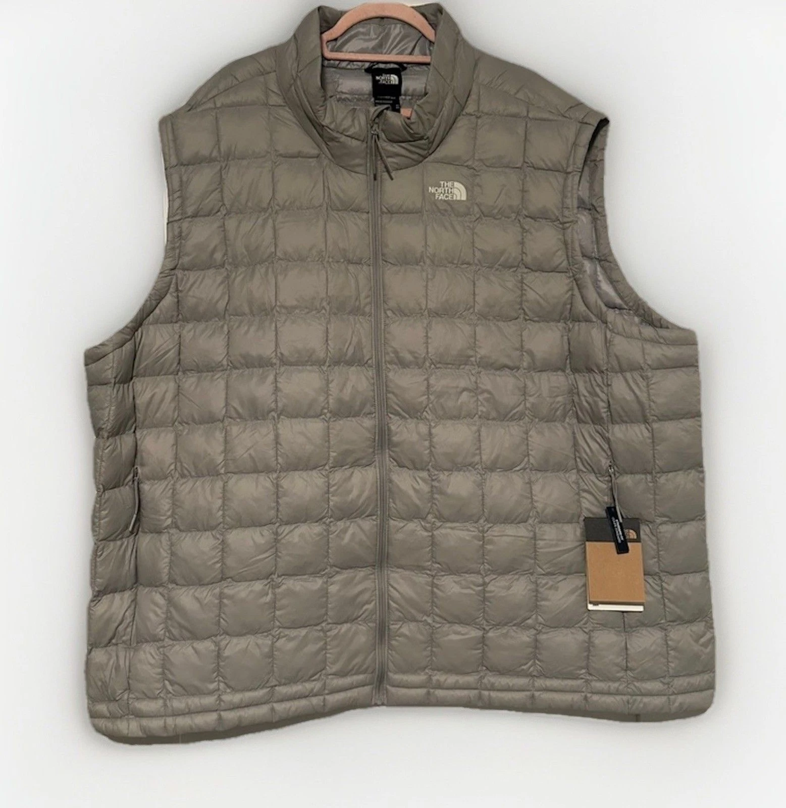 The North Face 4X Big ThermoBall Eco Vest Men’s Grey Lightweight Insulated Warm