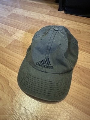 adidas Light Gray Adjustable Baseball Cap with Hat Strap and Back