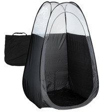 Black Spray Tan Tent - Pop Up Portable Self Tanning Booth with Carry Bag