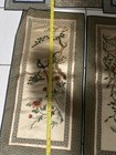 Lots Of 7  Big Vintage Chinese Floral Silk Embroidery Wall Hanging — photo 6