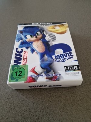 Sonic The Hedgehog TEIL 1 + 2 Movie COLLECTION, 4KUHD + Bluray Limited Steelbook