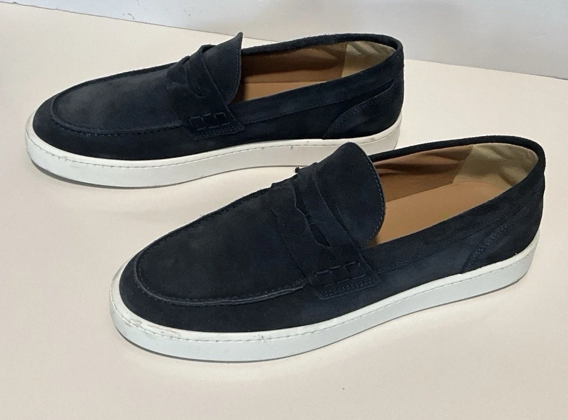 Bruno Magli Suede Penny Loafers Casual Shoes- Mens- Size 10- Blue- Dress Shoes Lastra Loafer – Bruno Magli main image 2