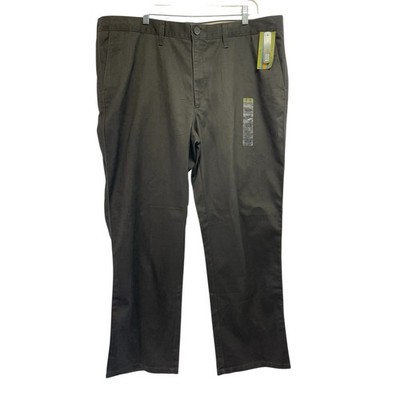Life Khaki Haggar Pants 42x32 Dark Chocolate Flex Wasitband Stretch (CC45) NWTs